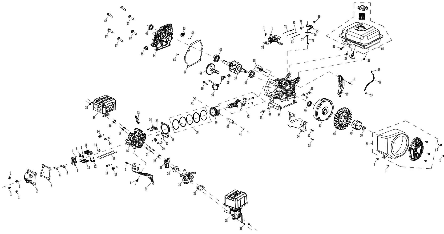 Двигатель 170F