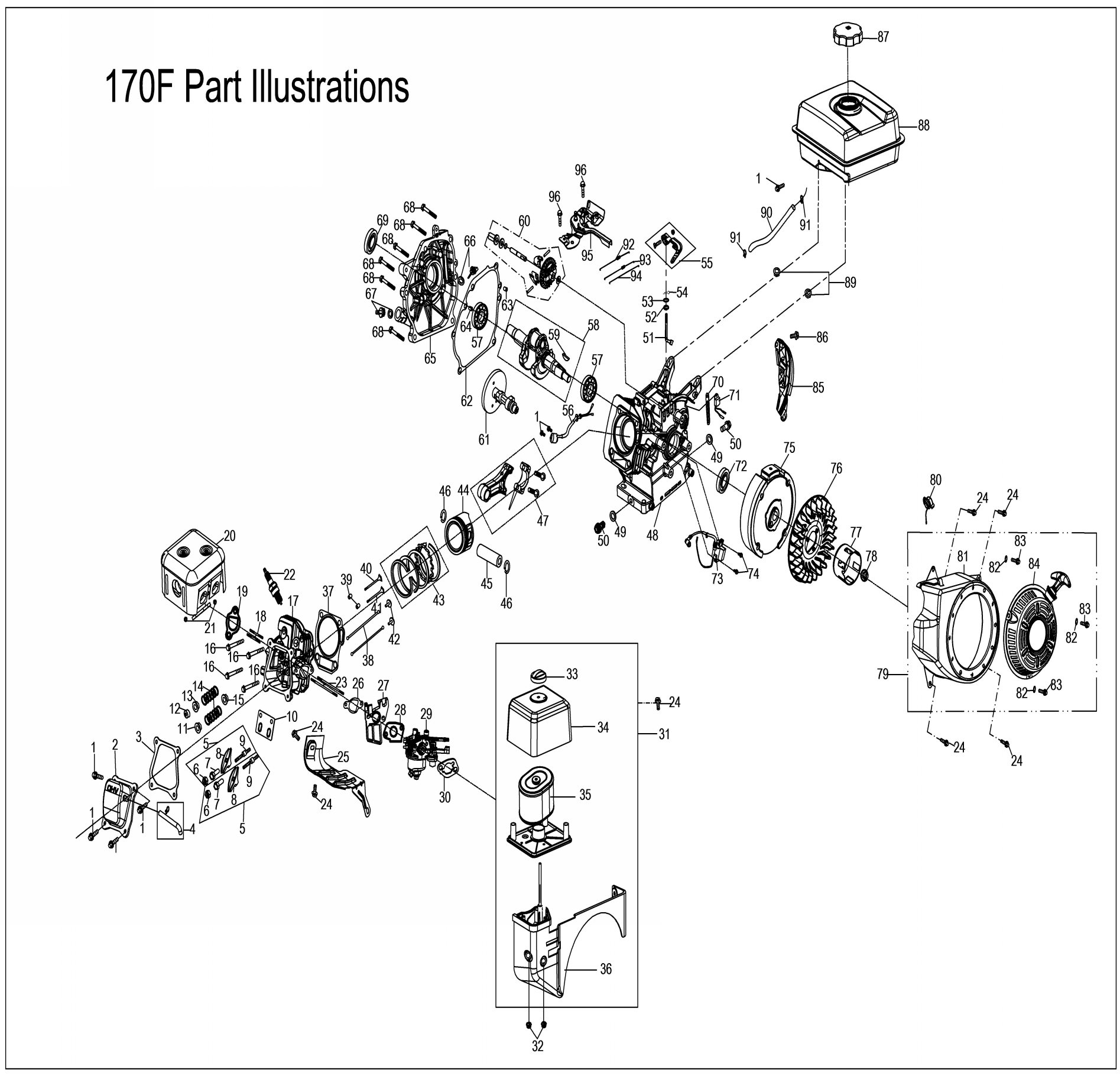 Двигатель 170F