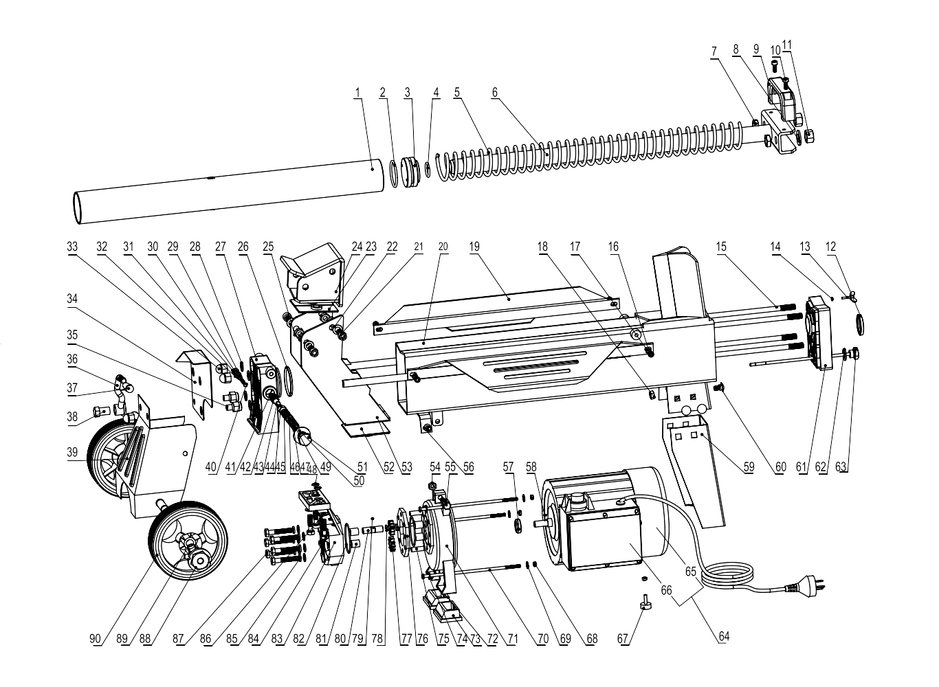 Дровокол электрический HLS-5500(H) / HLS-3,3L(S) (с TIY015)