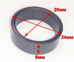 Втулка выходного вала 20х23,7х8мм для ELS-2000(75) с SAF101, 2400(61) с SAF11, 2000P(47) с SAF160