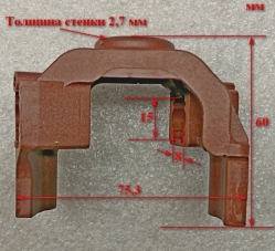 Корпус щёткодержателя для ELS-1800Р(16), 2200Р(20), ЭП-1814П(16) ОТЕ, ELS-2000Р(16) с ОТЕ2