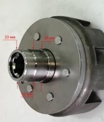 Корзина сцепления для GMC-9.0(2-54),МК-6700(78) YAHU,9500(25) HFC,8000М/135(63) WGC,11000МE(69) SEC