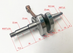 Коленвал для GS-4516, BS-45(M)(22),GS-4518,5218 (118) TPW,52(40)SAF,GS-4516,5220(47) OOY