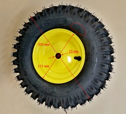 Колесо правое (жёлтое)для SGC4000(168),SGC4100,SGC4800(60) ZMD, 4100S(183) GPW