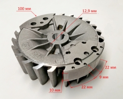 Маховик для BS-62,52,45(83),GS-4518,5218,6220(19)доTPW078,62,52,45(21)сTPW078,52(42)SAF,GS-4516,5220