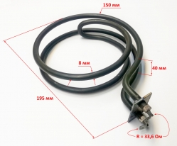 Нагревательный элемент 220V 1,5 kW для ТЭП-5000К(4)до BG8,ТЭП-5000К1(4) DR