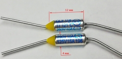 Термопредохранитель 121°C 10A 250V