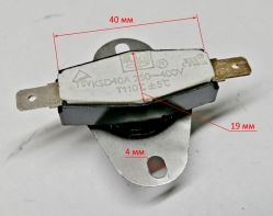 Термореле KSD40 110°C 40A 400V НЗ