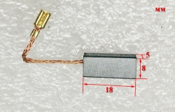 Угольная щетка 5х8х18мм для П-550К(53)BNY,П-24-650К,П-650К(55) доBNY036, П-650К,П-24-650К(27)cBNY036