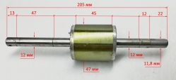 Ротор L=205мм, Lраб.=45мм, D=47мм для ПН-370(26) LES