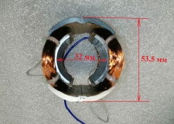 Статор Lраб.=35 мм для УШМ-115/650(31) Вихрь с ROH5