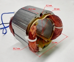 Статор Lраб.=35мм для ДУ-15/850(21) Ресанта GOL, 15/850(16) Ресанта YTA