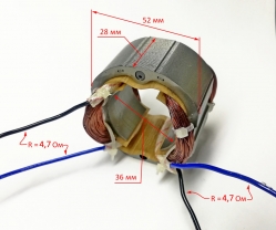 Статор Lраб.=28мм для ДУ-13/580(18), ДУ-13/680(16) Ресанта, ДУ-700(16)YTA