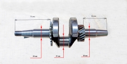 Коленвал для HT1000L(66) с KEM023, G1200A(94) KEM, НТ1000L(3) с GF87