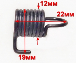 Пружина 1,3х12х22мм оси колеса для ELM-1000, 1100, 32, 11А32(41), 1300/33(38) HTT