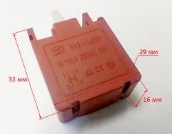 Выключатель FA-10/2W 10A 250V для П-1600К-М, П-40-1600КМ(90), П-32-1400КВ(101) DES