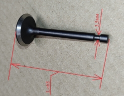 Клапан впускной GLM-5.0SP/ST,460ST,6.0SP/ST,530SX,КР-6.0БТ(23) c DJP012,GMC-5.0(23) c DJP011