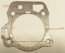 Прокладка головки блока цилиндра для DV170(44)