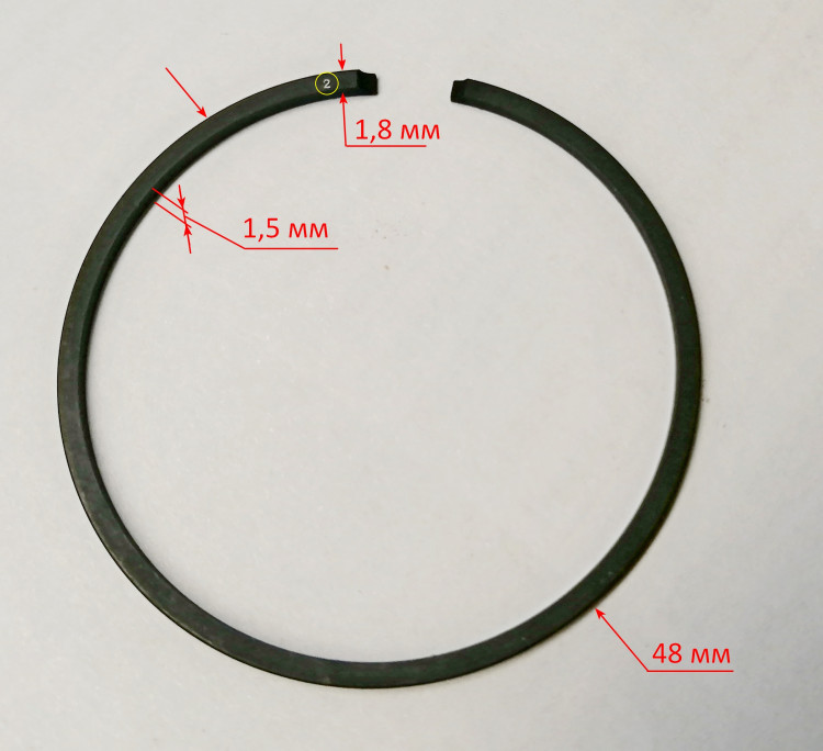 Поршневое кольцо N2 (прямоугольное)