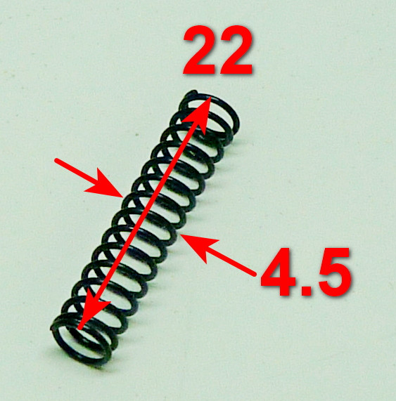 Пружина 0.2х4.3х21мм кнопки