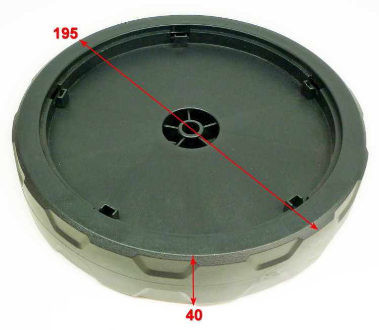 Колесо d=200мм заднее