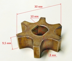 Звёздочка для ELS-2000(98) с SAF101,ELS-2000P(40),ELS-2400(34) (6 зубов) с SAF11