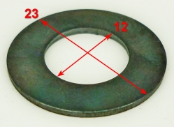 Шайба выходного вала 12х24,5х0,5 для ELS-2000(38) до SAF100, ELS-2400(44) до SAF011