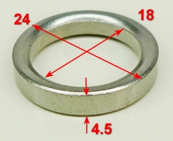 Втулка вала 18х24х4,4мм для ELS-2000P(41-4), 40-4Li (24) OTE
