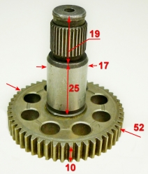 Вал редуктора в сборе для M135-HP(1.33-1.35) LAND