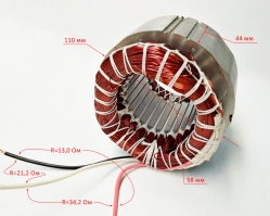 Статор Lраб.=45мм для ПН-1100(20) FLT