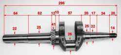 Коленвал для GLM-5.0(15) HTG,GLM-5.0S(36) TRN