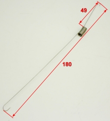 Пружина 0.3х6х187 мм тяги стабилизатора частоты вращения GLM-4.0(109), 5.0(100) HTG, 3.5LT(78) SAF,