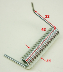 Пружина 2х11х42 мм крышки травосборника для GLM-4.0(23) HTG