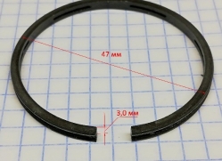 Кольцо поршневое маслосъемное для КМП D=47мм, H=3мм