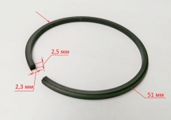 Кольцо поршневое компрессионное для КМП D=51мм, H=2,5мм