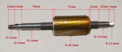 Ротор L=235мм, Lраб.=71мм,D=46мм для ЭП-180(40) GMS