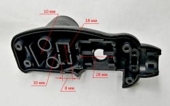 Ручка правая для ФМ-1300(38),ФМ-1900(54) DOHY