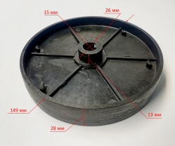 Шкив ведомый для БМ-130П,200П,230П(4),160П,180П(41) TTR