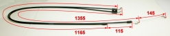 Тросик управления(сдвоенный)1500х1300мм, 1350х1160мм для GLM-5.0S(55) SAF