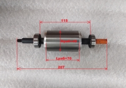 Ротор для АСВ-800/19,АСВ-800/24H Ф49,5мм,Lобщ.-207мм,Lраб-70мм с SW41