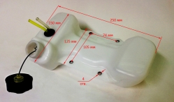 Топливный бак в сборе (с черной крышкой) для GGT-1300-2500(57)PAIJ,1900-2900(62,65-73)cTPW22
