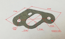 Прокладка для TR-800-1000(F1) TPW,1000T (60),1300T, 1500T (44) Eurolux CTY,TR-1300T,1500T(44)TFY,GG