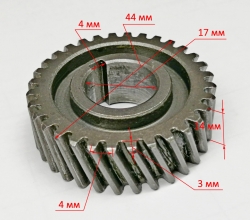 Зубчатое колесо для П-1200К-М(61), П-1600К-М, П-40-1600КМ(72) DES
