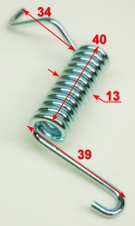 Пружина крышки травосборника (правая) 2.4х12.5х62мм для GLM-3.5T(24) DJPC