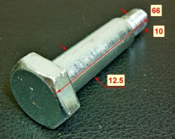 Ось колеса левая 12х65мм для GLM-3.5LT(5) FUL