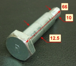 Ось колеса правая 12х65мм для GLM-3.5LT(33) FUL