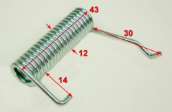 Пружина 2х12х42мм крышки травосборника для GLM-3.5T(33) FUL