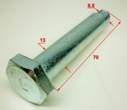 Ось колеса (левая) для GLM-4.0G(12) DJP