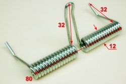 Пружина 2х11х85 мм боковой крышки для для GLM-6.0ST, 7.0SL (67) DJP