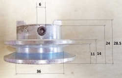 Шкив приводной GLM-5.0S(12) WR, GLM-5.0S(16) TRN